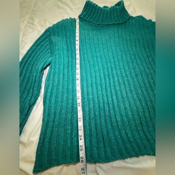 NWT Joseph A. Turquoise Ribbed Turtleneck Sweater Size XL - Picture 12 of 12
